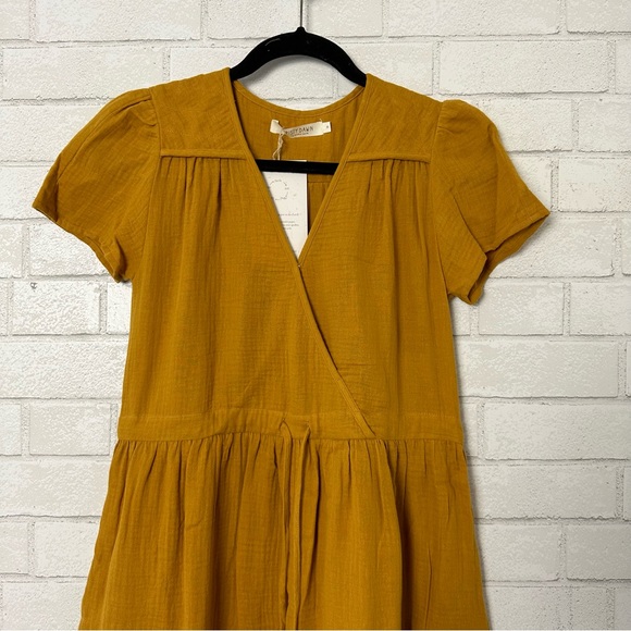Christy Dawn The Dawn Dress Womens Size XS Mustard Sustainable Organic Cotton - Picture 5 of 14